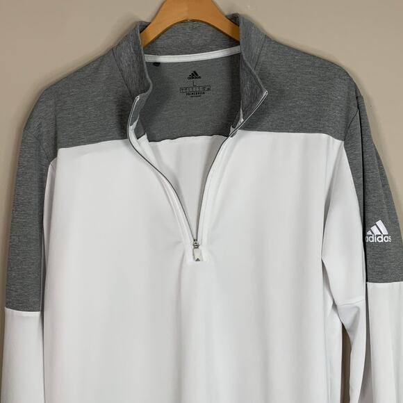 adidas White and Gray Men's Shirt - Picture 4 of 9